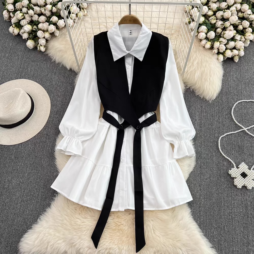 On cloud nine shirt dress & waist coat SDZZ611 images